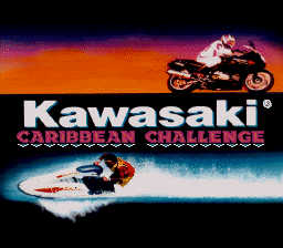 Kawasaki Caribbean Challenge (USA) Title Screen